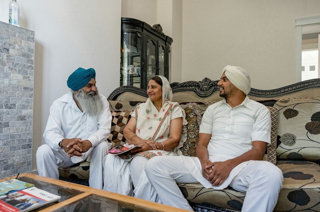 family discussing inheritance