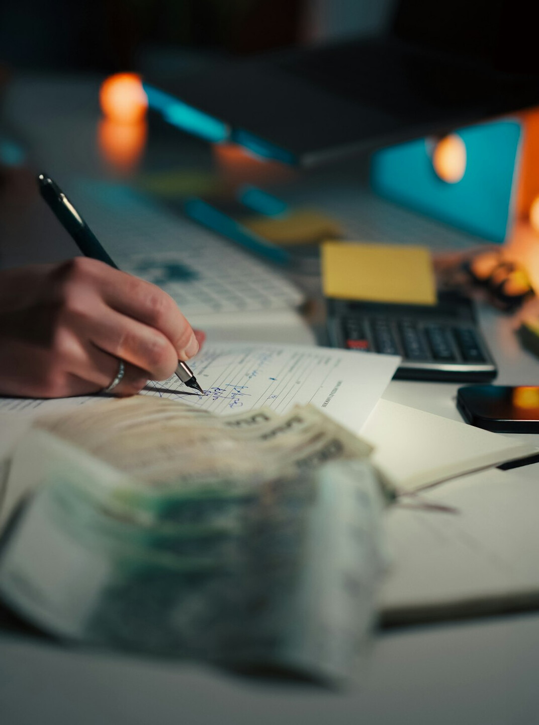 family budget planning session