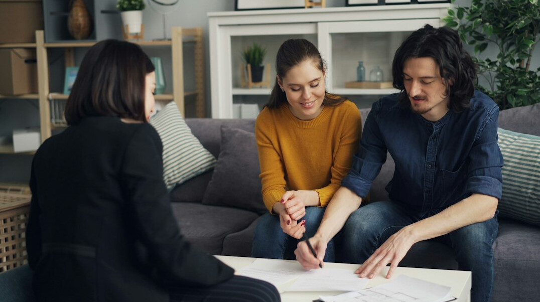 family discussing inheritance